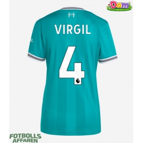 Liverpool Virgil van Dijk #4 Tredje Tröja Kvinnor 2025-26 Kortärmad